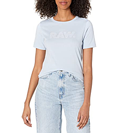 G-Star Raw Women's Premium Graphic Short Sleeve T-Shirt, DOT: Light Wave, XS
