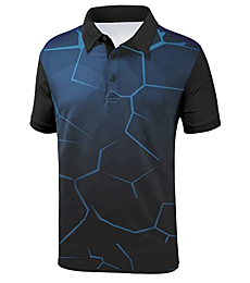 ZITY Golf Polo Shirts for Men Short Sleeve Athletic Tennis T-Shirt 038-Navy M