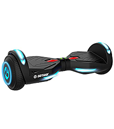 Gotrax NOVA Hoverboard with 6.5" LED Wheels, Max 3.1 Miles & 6.2mph Power by Dual 200W Motor, LED Fender Light/Headlight，UL2272 Certified & 65.52Wh Battery Self Balancing Scooter for 44-176lbs(Black)