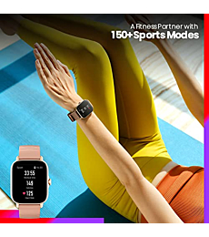 Amazfit GTS 3 Smart Watch for Women, Alexa Built-in, Health & Fitness Tracker with GPS, 150 Sports Modes, 1.75”AMOLED Display, 12-Day Battery Life, Blood Oxygen Heart Rate Tracking, Terra Rosa