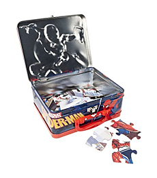 Spiderman Large Lunch Tin Box with 24pc puzzle inside