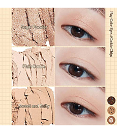 ETUDE Play Color Eyes #Cookie Chips | 9 Shade Eyeshadow Palette With Daily Brown & Sparkly Glitter Colors | Easy- Blendable Daily Eye Palette | K-beauty