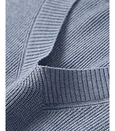 MNCEGEER Mens Sweater Vest V Neck Slim Fit Sweater Vests Knitwear Pullover Blue
