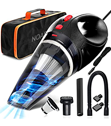 Car Vacuum, 12V 120W High Power Portable Handheld Car Vacuum Cleaner, with 16.4ft Power Cord and Carrying Bag, Car Cleaning Kit with Three Layer HEPA Filter