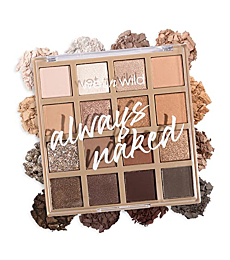 wet n wild Always Naked Palette, Nude Neutral Eye Makeup, Blendable, Warm And Cool Nude Pigments, Matte, Shimmer, Glitter, Creamy Smooth