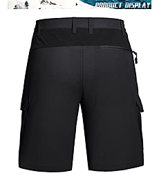 TACVASEN Men's Hiking Shorts Quick Dry Fishing Travel Cargo Shorts with Multi Pockets
