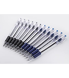 Pentel RSVP Pens Fine Point - Ballpoint - 0.7 mm - 12 Pack Of 6 Black & 6 Blue Ink Pens