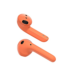 STUDIO NOD Earbuds, FREENOD True Wireless Earbuds for iphone, Earbud In-Ear Headphones - Studionod Pure Bass Sound, Bluetooth, Wireless Calls, Music, Background Noise Cancellation During Calls, Orange