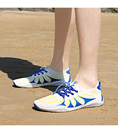 Water Shoes for Mens Womens Beach Swim Shoes Adult Quick-Dry Aqua Sock Pool Shoes for Surf Yoga Water Aerobics Yoga Kayaking Surfing