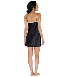 La Perla, Maison Silk Slip Dress with Frastaglio, S, Black