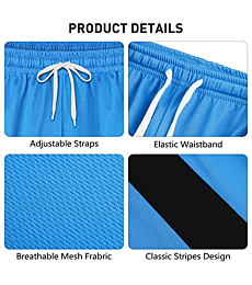 Resinta 4 Pack Boys Mesh Athletic Shorts Breathable Quick Dry Active Shorts with Drawstring Basketball Shorts for Gym Running