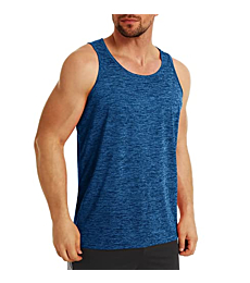 MAGCOMSEN Tank Tops for Men T Shirts for Men Running Shirts for Men Athletic Shirts Fitness Shirts Mens Workout Shirts Sleeveless Tank Top Muscle Shirts