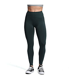 Aoxjox Seamless Scrunch Legging for Women Asset Tummy Control Workout Gym Fitness Sport Active Yoga Pants (Ponderosa Green Marl, Medium)