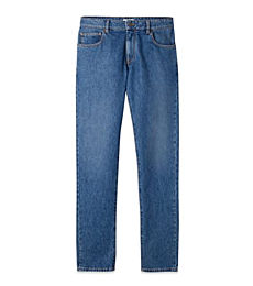 Boglioli, 5 Pockets Washed Denim Cotton Jeans, 31, Blue