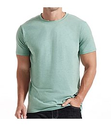 KLIEGOU Men's Crew Neck T Shirts - Casual Stylish Tees for Men 303 Army Green XXX-Large