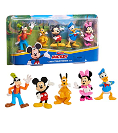 Disney Junior Mickey Mouse Collectible Figure Set, 5 Pack, 3-inch Collectible Figures, Kids Toys for Ages 3 Up by Just Play