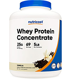 Nutricost Whey Protein Concentrate (Vanilla) 5LBS