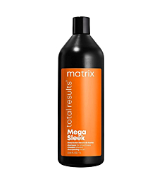 MATRIX Total Results Mega Sleek Shampoo with Shea Butter, Controls Frizz & Smooths Unruly Hair