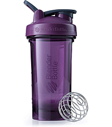 BlenderBottle Shaker Bottle Pro Series Perfect for Protein Shakes and Pre Workout, 24-Ounce, Plum