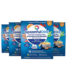 SpoonfulONE Food Allergen Introduction Mix-Ins | Smart Feeding for an Infant or Baby 4+ Months | Certified Organic (28 Packets)