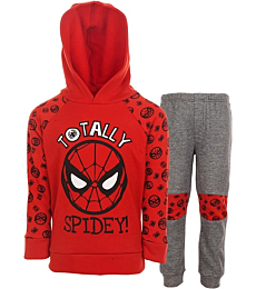 Marvel Avengers Spider-Man Toddler Boys Pullover Hoodie & Jogger Pants Red 2T