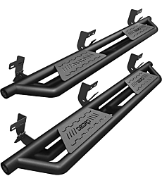 oEdRo 6.5'' Running Boards Compatible with 2009-2018 Dodge Ram 1500 (Incl. 2019-2022 Classic), 2010-2022 Ram 2500/3500 Crew Cab ONLY, Textured Black Side Step Rails Nerf Bars