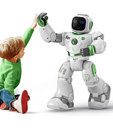 Ruko Large Smart Robot Toys for Kids, RC Robot Carle with Voice and app Control, Gifts for 4-9 Years Old Boys and Girls, Programmable and Interactive