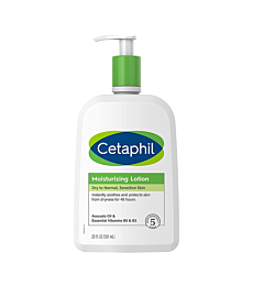 Body Moisturizer by CETAPHIL, Hydrating Moisturizing Lotion for All Skin Types, Suitable for Sensitive Skin, NEW 20 oz, Fragrance Free, Hypoallergenic, Non-Comedogenic