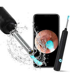 DJROLL Ear Wax Removal, Earwax Remover Tool, Ear Camera, Ear Scope with Ear Wax Cleaner Tool Compatible with iPhone, iPad, Android Smart Phones
