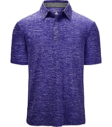 ZITY Golf Polo Shirts for Men Short Sleeve Athletic Tennis T-Shirt 008-Purple M