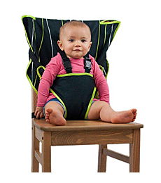 The Original Easy Seat Portable High Chair (Black) - Quick, Easy, Convenient Cloth Travel High Chair Fits in Your Hand Bag So That You Can Have It with You Everywhere for a Happier, Safer Toddler