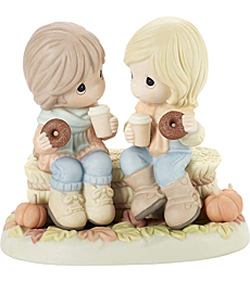 Precious Moments 201035 Pumpkin Spice with You is Nice Bisque Porcelain Figurine, One Size, Multicolored