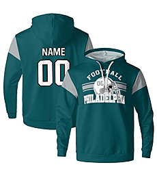 ontene Personalized Hoodies for Men Women Custom Hoodie Name Number Sweatshirt Sports Fan Team Wear Gifts