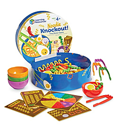Learning Resources Noodle Knockout! Fine Motor Game,Fine Motor Skills Toys, 67 Pieces, Ages 4+