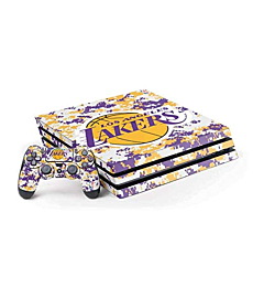 Skinit Decal Gaming Skin Compatible with PS4 Pro Console and Controller Bundle - Officially Licensed NBA Los Angeles Lakers Digi Camo Design