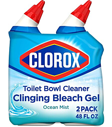 Clorox Toilet Bowl Cleaner Gel - Ocean Mist, 24 oz bottles