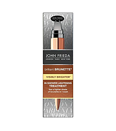 John Frieda Brilliant Brunette Visibly Brighter In-Shower Lightening Treatment, 1.15 Ounce
