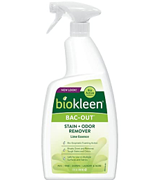 Biokleen Bac-Out Enzyme Stain Remover - 32 Ounce - Natural Foam Spray, Destroys Stains & Odors Safely, for Pet Stains, Laundry, Diapers, Wine, Carpets, Eco-Friendly, Non-Toxic, Plant-Based