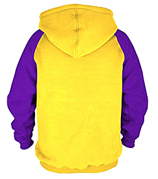 Mens Los Angeles Classic Embroidery Soft Cotton Sweatshirt Hoodie - Yellow XXL
