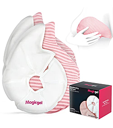 Magic Gel Luxury Breast Therapy Pack | The Breastfeeding Essentials for Nursing Mothers | Includes 2X Breast Ice Packs (Hot or Cold) for Breastfeeding or Breast Augmentation Post Surgery Pain Relief
