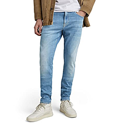 G-Star Raw Men's Revend Skinny Fit Jeans-Closeout, Light Indigo Aged, 36W x 32L