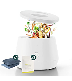 Lomi Bundle | Smart Waste Kitchen Composter + 90 Cycles of Lomipods | Turn Waste to Compost with a Single Button with Electric Countertop Compost Bin by Pela Earth