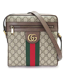 [Gucci] Shoulder Bag GUCCI 547926 96IWT 8745 Officia Messenger Bag GG Supreme Canvas Beige x Ebony [Parallel Import], beige