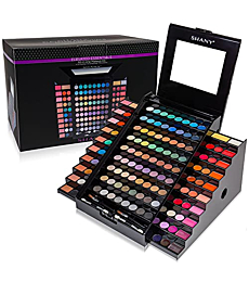 SHANY Elevated Essentials Makeup Set - All-in-One Makeup Kit with 72 Eyeshadows, 28 Lip Colors, 18 Gel Eyeliners, 10 Blushes, 1 Eye Primer, and 1 Cream Concealer