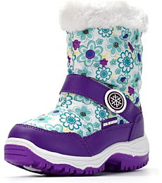 Toddler girl's winter snow boots, perfect for keeping your little one's feet warm and dry in all weather conditions