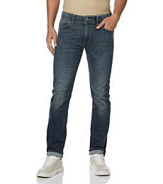 Men's slim straight jeans from Lee, with Extreme Motion technology for comfort and flexibility