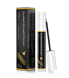 Premium Eyelash Growth Serum - 5ml Eyelash Enhancer & Natural Non-Irritating Eyelash Serum for Thicker Eyelashes Faster Growth Healthier