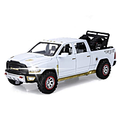 Toy Trucks for Boys RAM 1500 Pickup Truck Toys Diecast Metal Model Cars with Light and Sound Pull Back Car Toy for 3+ Year Old Kids