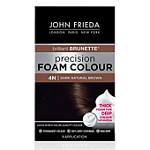 John Frieda Precision Foam Hair Colour, Dark Natural Brown 4N, 2 pk