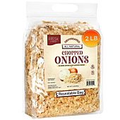 Dehydrated Chopped Onion Flakes 2 LB Bulk, Dried Onion For Soups, Stews, Vegetables, & All your Dishes, Dehydrated onions Perfect for emergency food supply